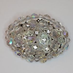 Vintage Unsigned Aurora Borealis Brooch